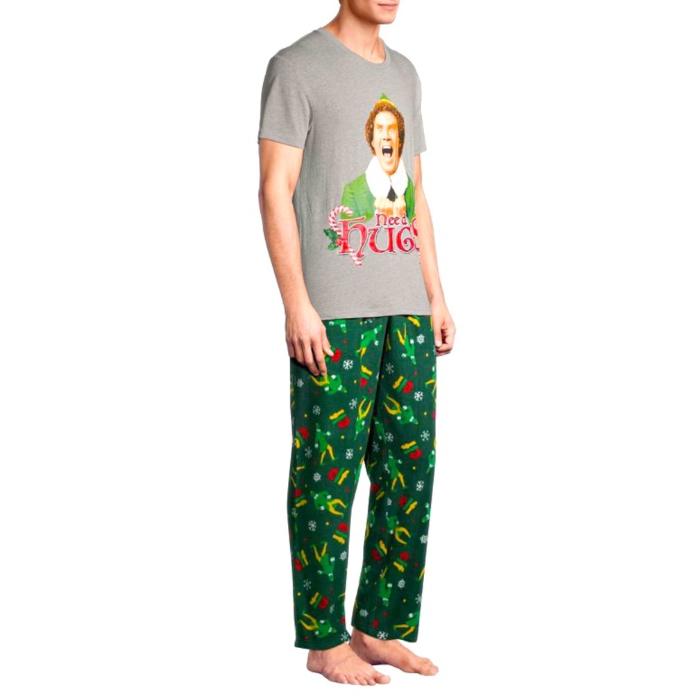 Elf Men's Buddy Need Hugs 2 Piece Pajama Set (Medium) NEW!!